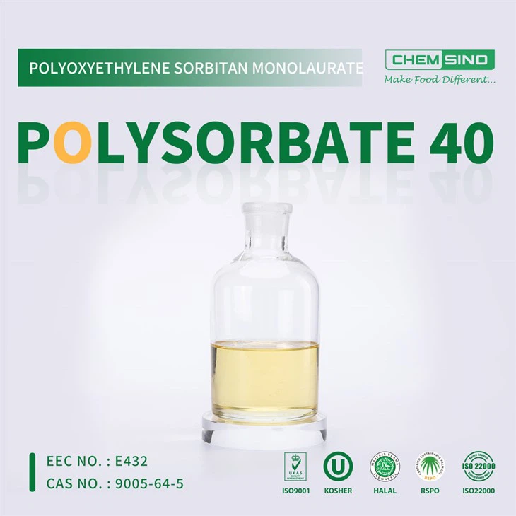 Objavte všestrannosť polysorbátov Tekutý polysorbát 40 ako emulgátor CAS NO.9005-66-7