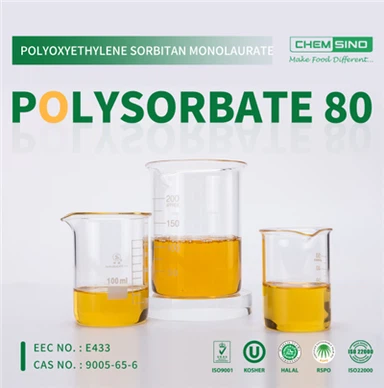 Emulgátor Polysorbát 80 používaný pre pekárne používané pre Pharma č. CAS 9005-65-6